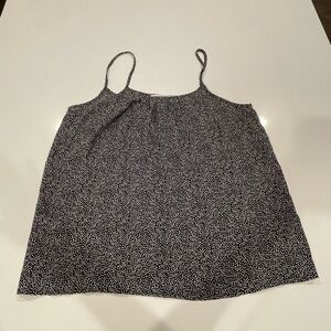 BOGO Ann Taylor LOFT Black and White Polka Dot Semi-Sheer Camisole Tank Top